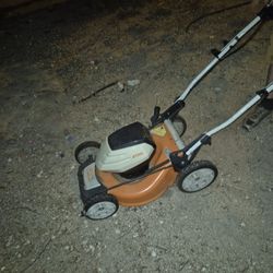 Lawnmower Runs STIHL Brand 