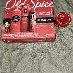 BRAND NEW 4 PEICE OLD SPICE MENS WASH SET.