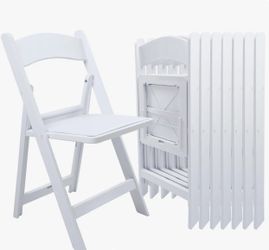 White Resin Folding Chairs & Regular Chairs