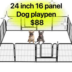 😀 24inch high 16Panels Patented, FXW Instant Dog Playpen, Ideal for RVers, Where Portability Meets Sturdiness
