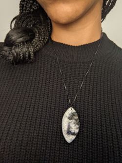 Dendrite Opal Pendant Necklace