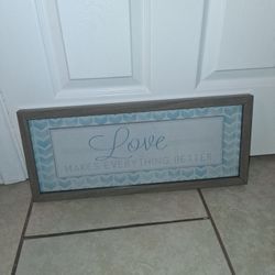 Framed Glass Wall Decoration