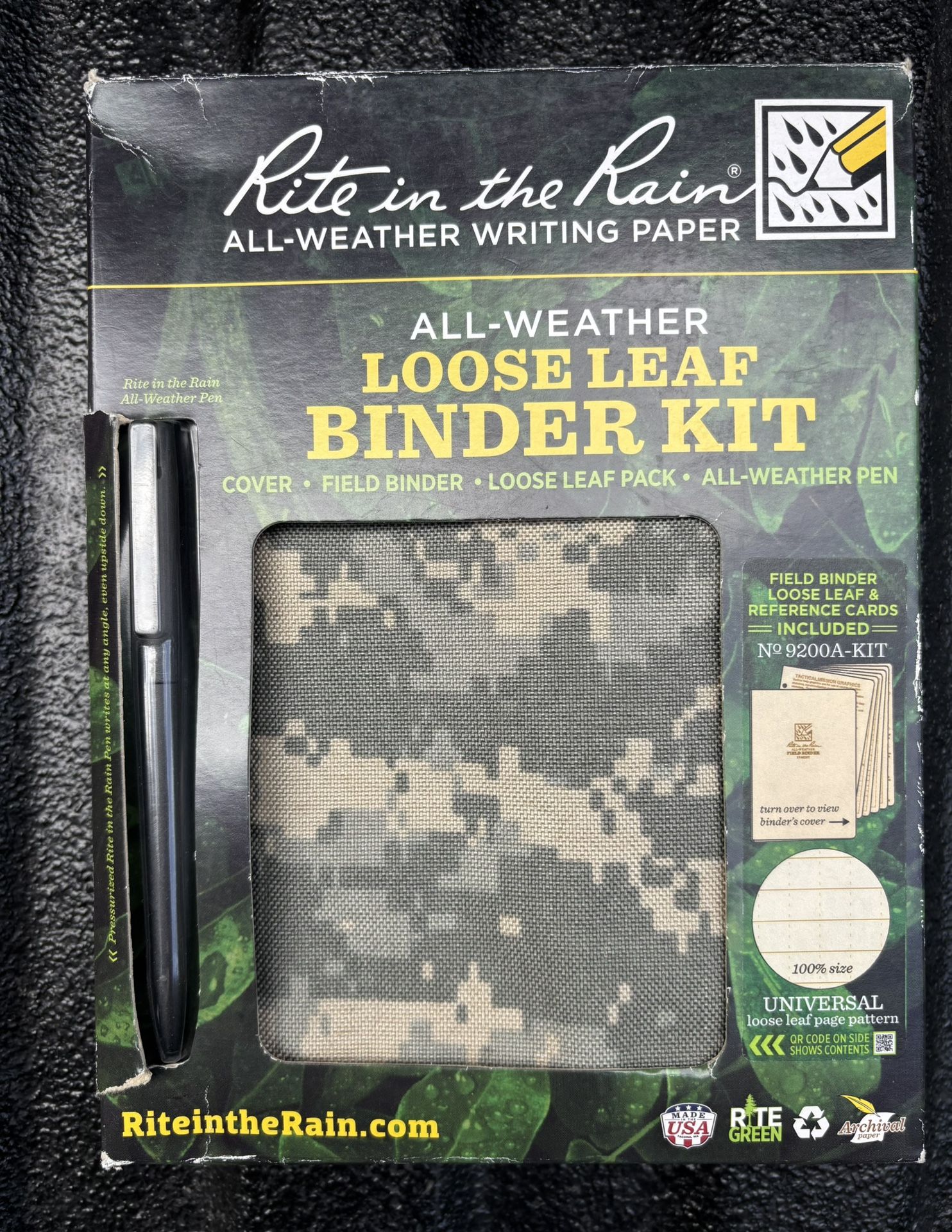 Rite In The Rain Tactical Notebook Loose Leaf Binder Kit