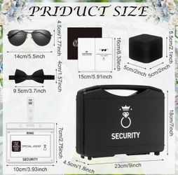 Ring bearer security case with accessories.