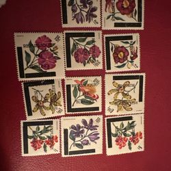 Republic of Burundi flowers stamps not used
