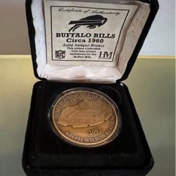 30th Anniversary 1(contact info removed) Ralph Wilson Stadium Coin 