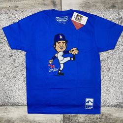 Los Angeles Dodgers Fernando Valenzuela Mitchell & Ness Tee