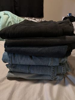 (6) Used Men’s Old Navy Slim Fit Jeans 34x30