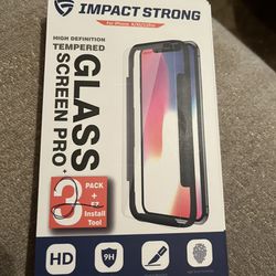 2 IPhone glass protector iPhone X/XS/11Pro
