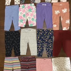 Baby Girl Clothes Size 6 Mos Pants Bundle (37pcs)