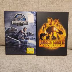 Jurrasic World And Jurrasic World Dominion DVDs