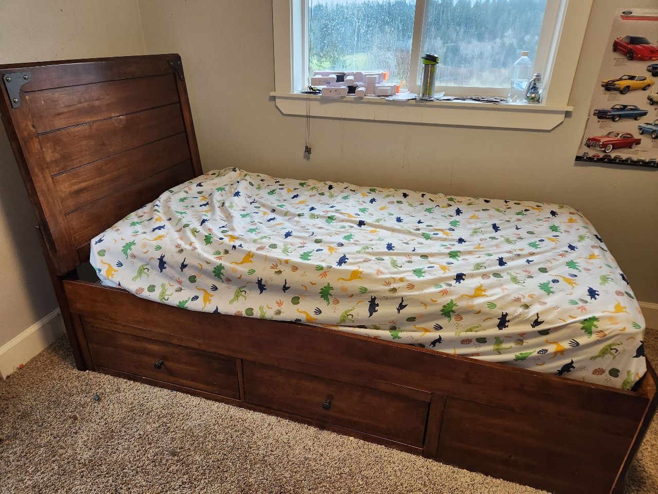 Ashley twin Captain Bed W/w Drawers