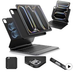 iPad Pro 13 Inch Case with Keyboard (M5/M4, 2025/2024), iPad Pro 13 Keyboard Case