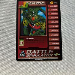 Cell, Stage One dragon Ball Z trading card