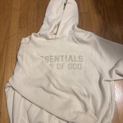 essentials hoodie off white