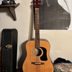 Washburn Acoustic  Guitar With New Soft Case 