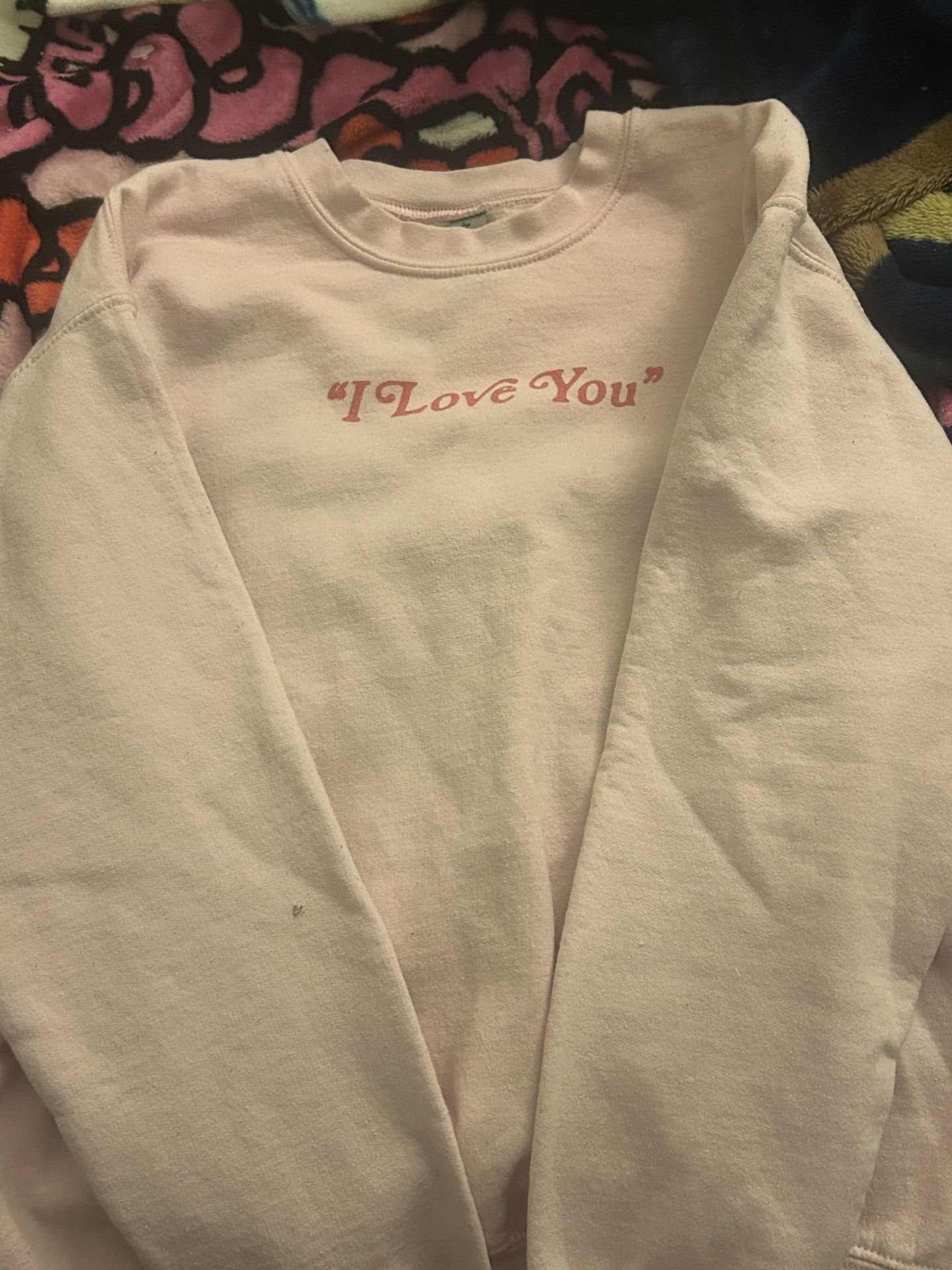 Taylor Swift “I Love You” sweatshirt.