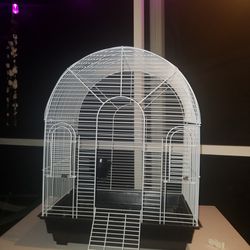 Large Bird Cage. White