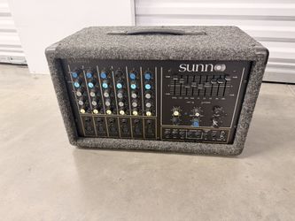 Sunn SX6350 Powered Mixer 6 Channel Graphic EQ USA Made