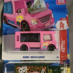 Barbie Camper & Raijin Express Hot Wheels