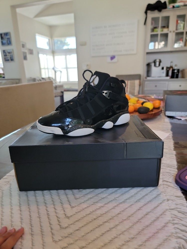 Jordan 6 Rings Black Metallic