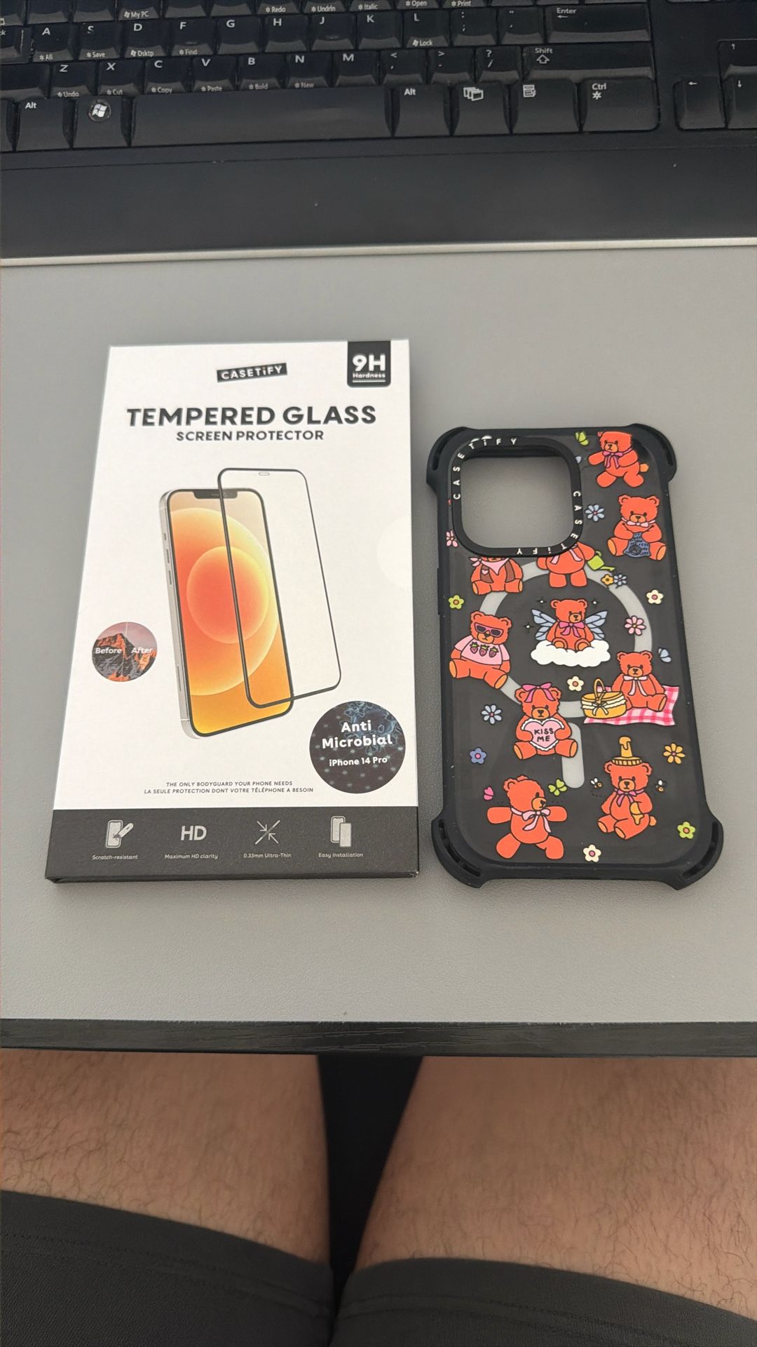 Casetify Bear Bounce Case + Screen Protector 14pro