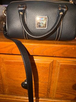 Dooney & Bourke Black Pebble Leather Satchel