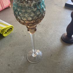 Glass Candle Holder 