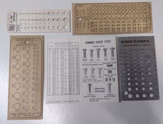 Vintage Screw Checkers