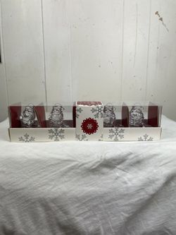 Santa tiny taper holders Williams Sonoma