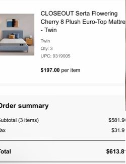 Twin size mattress
