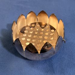 Italian Silver Plate Lotus Floral 