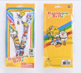 SDCC 2026 Exclusive Monogram Rainbow Brite Lanyard With 3 Pins