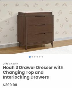 Delta Children Noah 3 Drawer Dresser with Changing Top