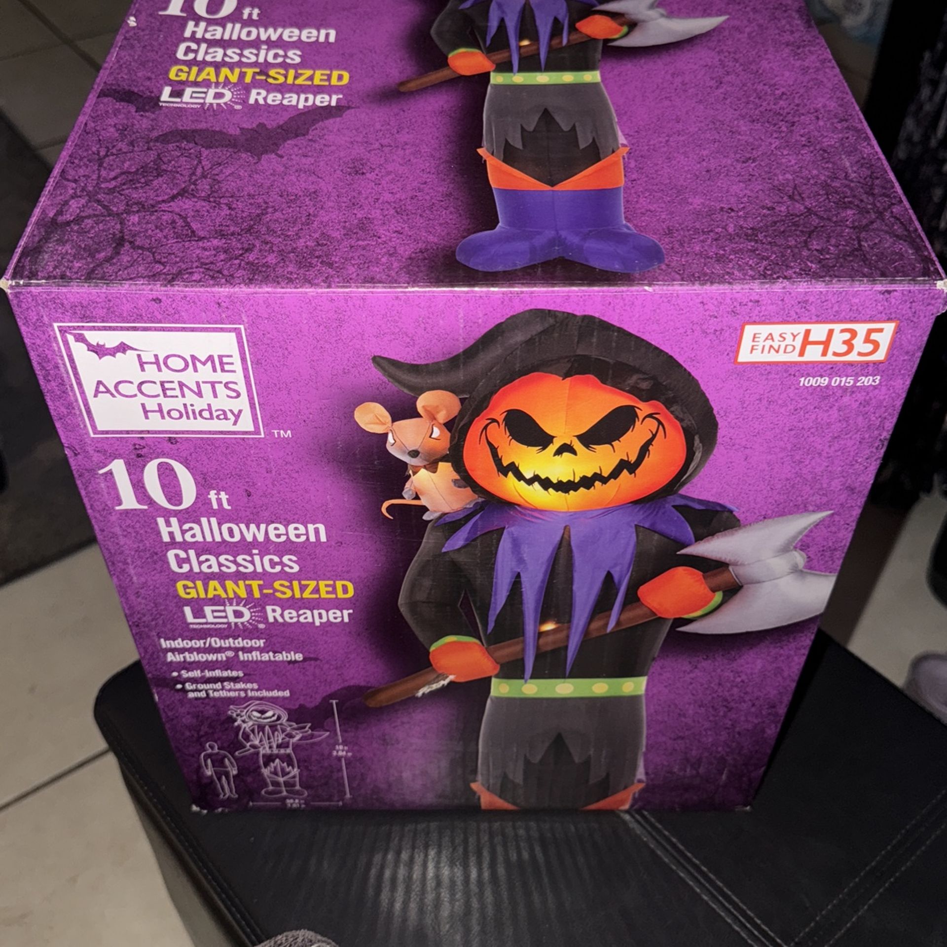 10ft Halloween Giant LED Reaper