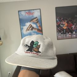 SUPREME Shadow 6-Panel Heather Grey Hat