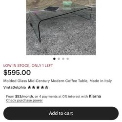 Tempered glass Coffee table