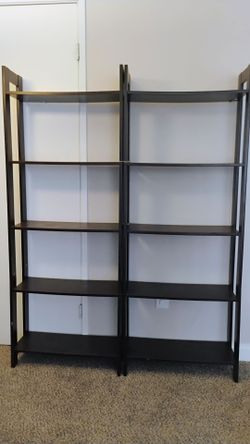 2 Open Shelf Bookcases