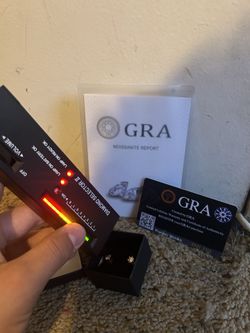 Moissanite stud earrings 0.5CT