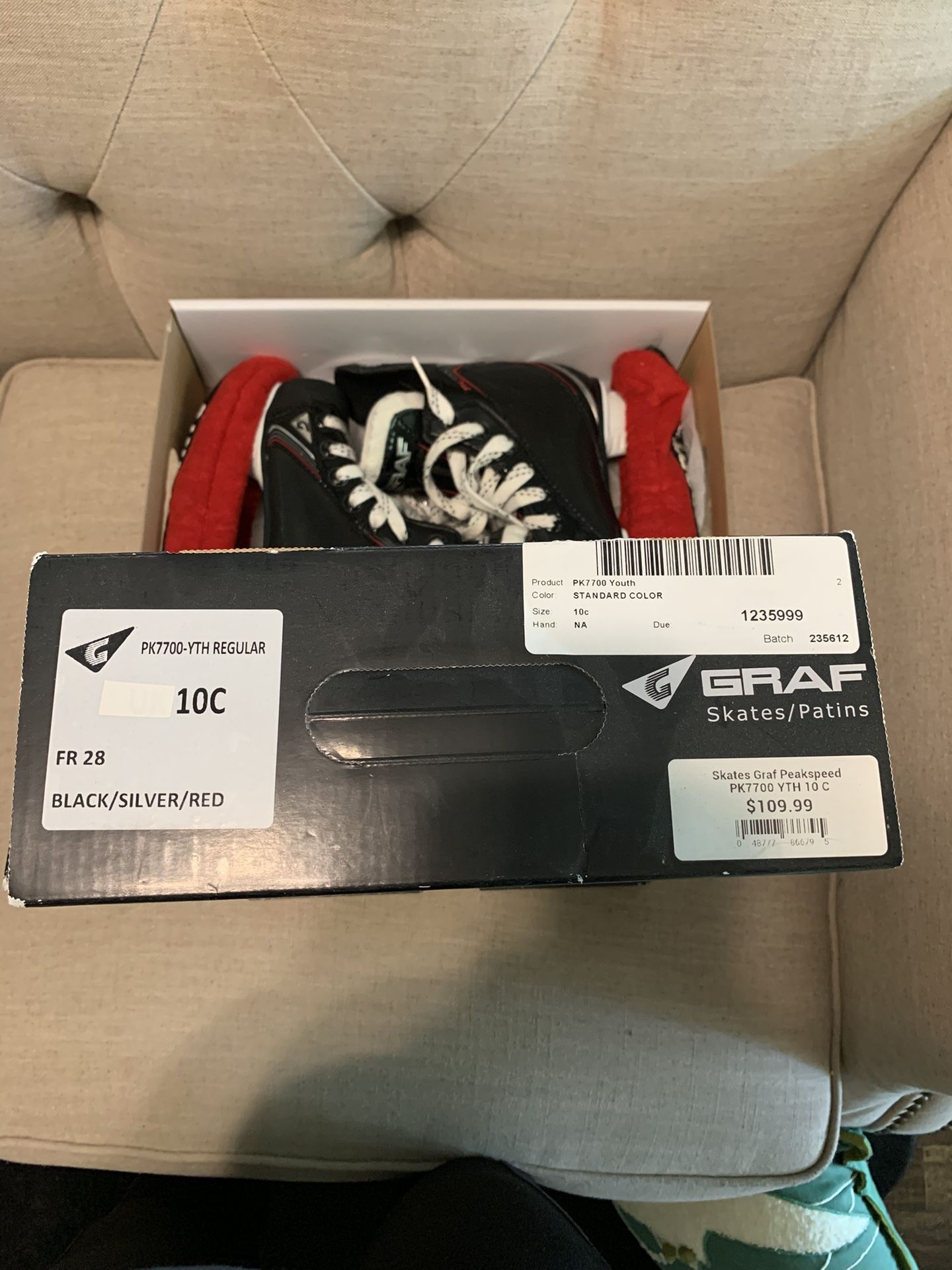 Graf Kids Hockey Skates - Size 10C