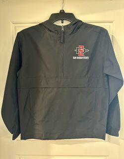 Kids Champion SDSU Half Zip Windbreaker Jacket