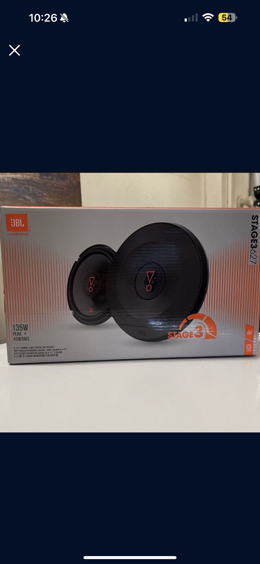 JBL 6.5” Speakers Stage 3 Series Brand New
