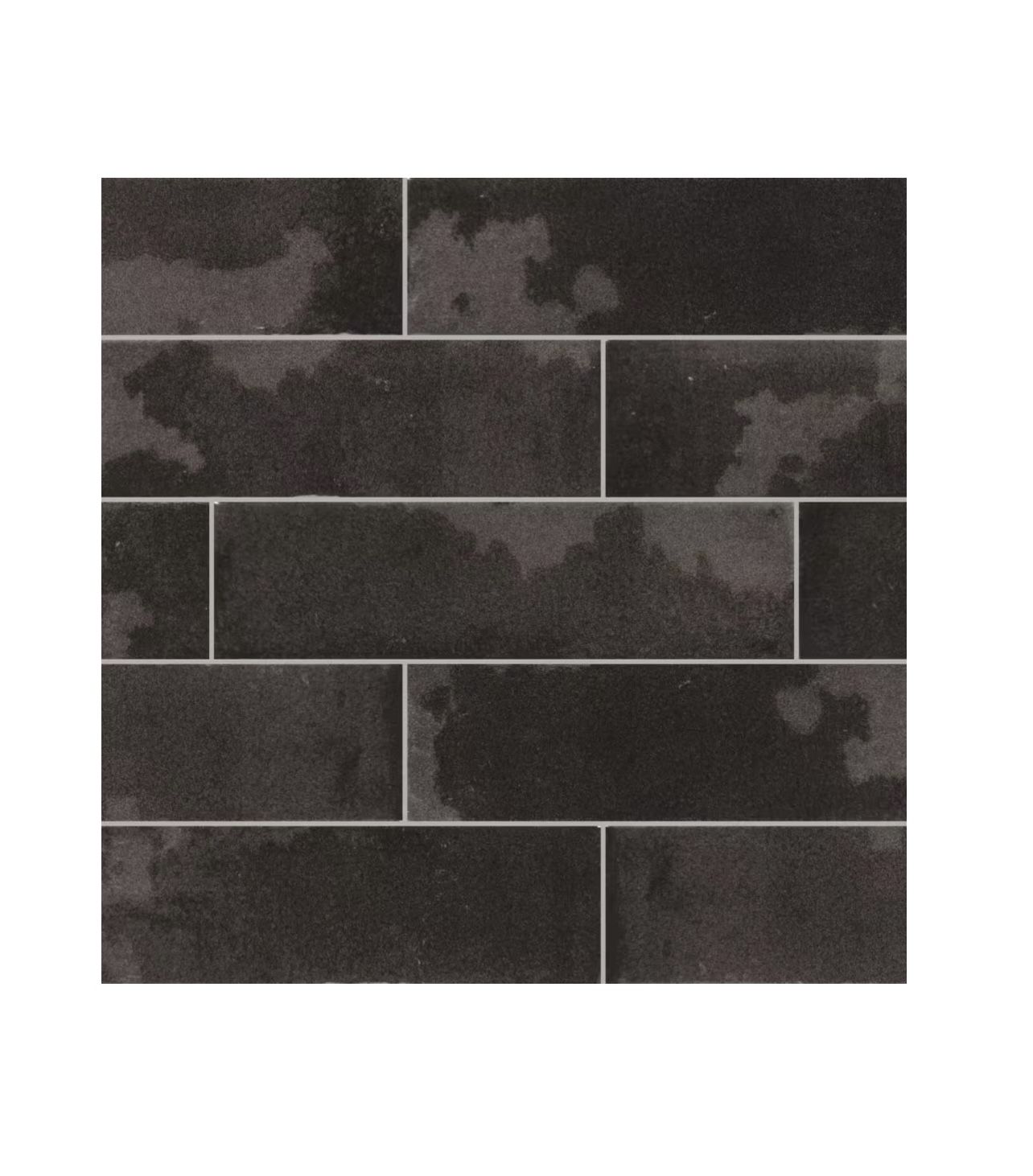 Daltile Brickhaven Onyx 2 in. x 8 in. Glazed Porcelain Floor and Wall Tile (4 sq. ft./Case
