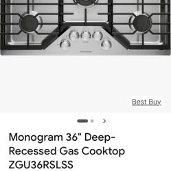 GE Monogram 36” Professional Gas Cooktop (ZGU36RSLSS) – Brand New, Sealed Box (2026 Model)