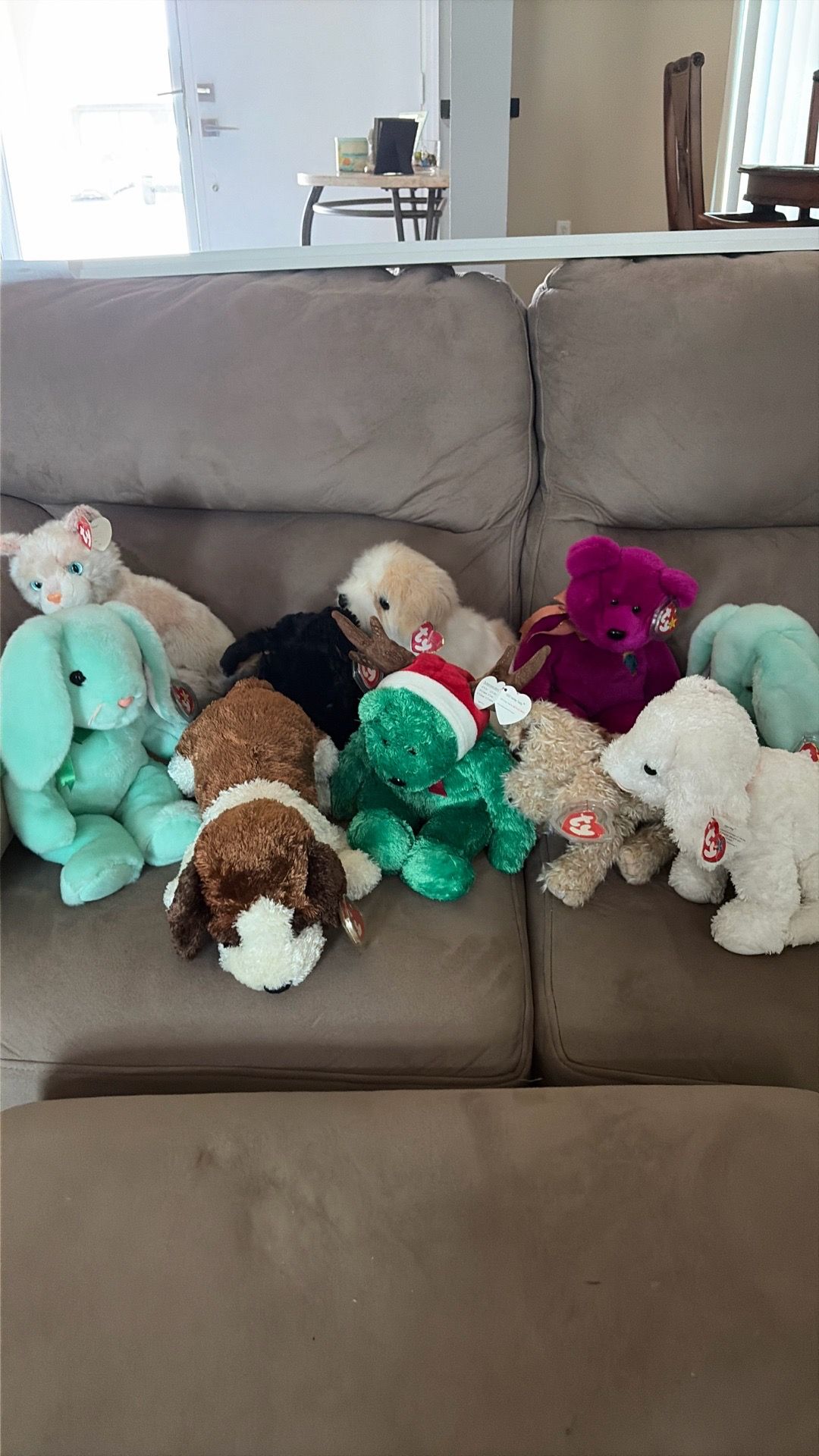 10 Beanie Babies all for $25 or $8 each