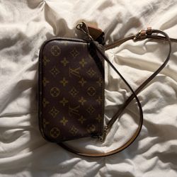 Brown cross body bag