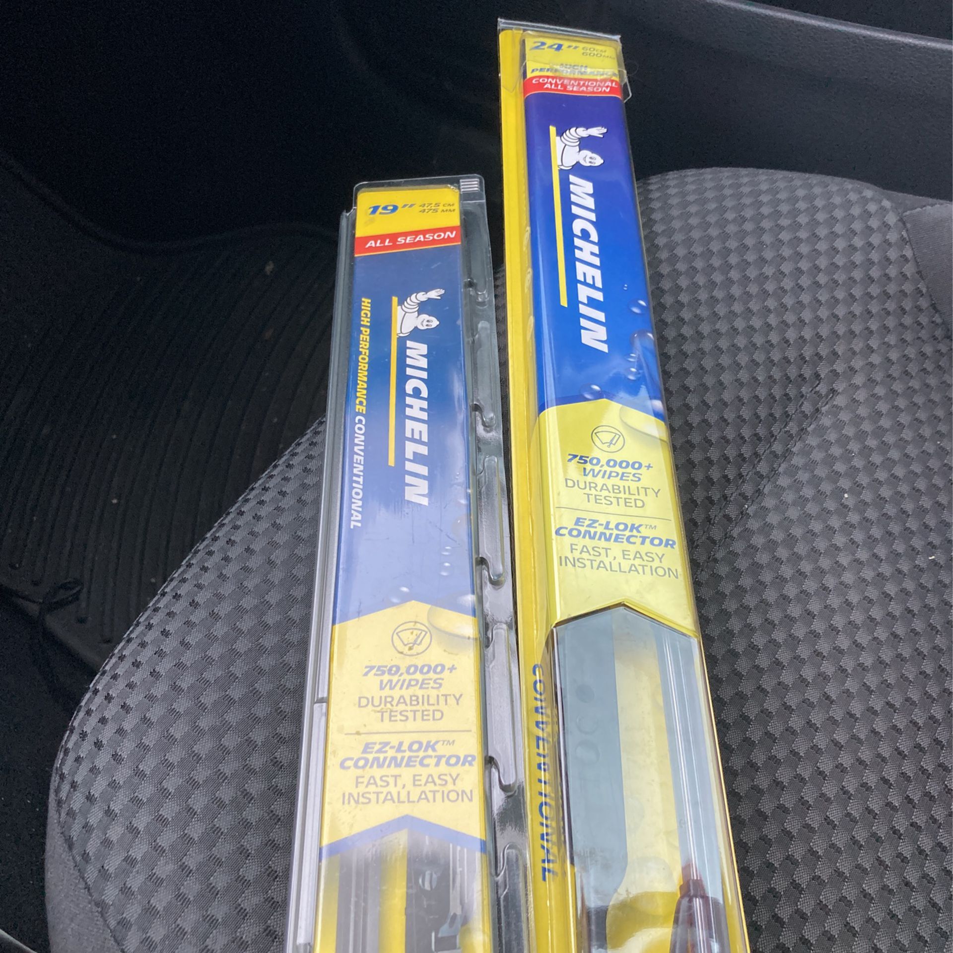 Michelin High Performance Conventional Windshield Wipers Size 19 And 24 Unopened And Unused