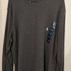 Polo Ralf Lauren Long Sleeve Pullover Shirt Size M-L - $40


