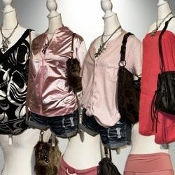 Y2K Pink Clothing Bundle - 7 Items