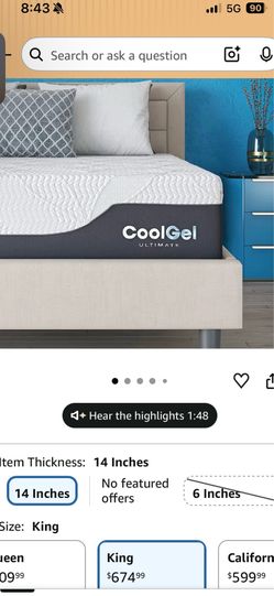 Kings sized mattress